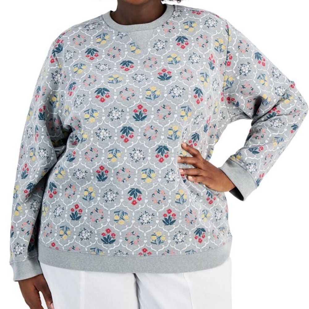 NWT Karen Scott Sport sweatshirt 1X